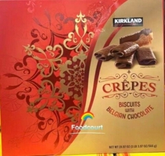 Bánh quy phủ socola kirkland signature crepes bitcuits with chocolate ( red ), 19.97 oz