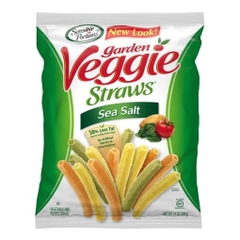 Bánh snack ống hút rau củ vị muối biển sensible portions garden veggie straws, sea salt, 396g