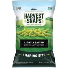 Bánh snack đậu hà lan hữu cơ harvest snaps organic green pea snack crisps, lightly salted