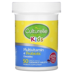 Viên nhai hỗ trợ tiêu hóa và miễn dịch cho bé Culturelle Kids Complete Multivitamin + Probiotic Chewable, 50 viên.