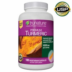 Tinh chất nghệ hỗ trợ hệ miễn dịch toàn diện Trunature Premium Turmeric 1,000mg, 180 viên