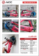 Máy cắt rãnh tường ACC AC51