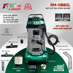 Máy hút bụi công nghiệp Romano RM-HB80L