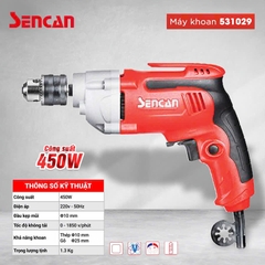 Máy khoan Sencan 531029 (10mm- 450W)