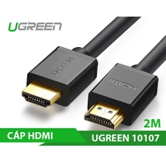Cáp HDMI 2m Ugreen chính hãng hỗ trợ 3D,, 4K*2K full HD 1080