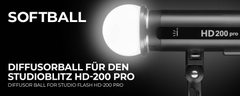 Bóng tản sáng cho đèn flash Jinbei HD-200Pro