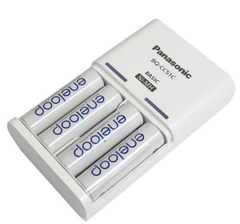 Bộ pin và sạc Panasonic eneloop BQ CC51C kèm 4 pin eneloop 1900 mAh