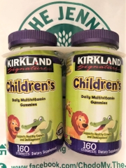 Kirkland Children Multi Vitamin 160 gummies - Kẹo dẻo Vitamin tổng hợp cho bé