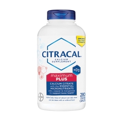 Citrcal Calcium Maxium plus D3 280 viên - Thuốc uống chuyên bổ xương