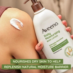 Aveeno Daily Moisturizing Body Lotion - Kem dưỡng toàn thân chiết xuất từ yến mạch dành cho da nhạy cảm