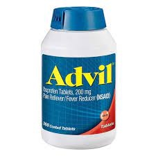 Advil Ibuprofen Tablets 200mg Thuốc cảm, đau nhức dạng viên nén, màu đỏ - hộp  300 viên