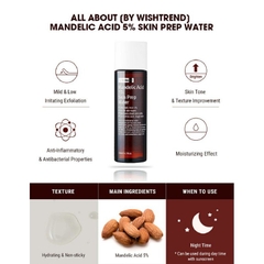 Dung dịch tẩy da chết By Wishtrend Mandelic Acid 5% Skin Prep Water 120ml