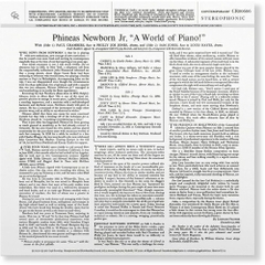 Phineas Newborn - A World Of Piano! (Contemporary Records Acoustic Sounds Series)