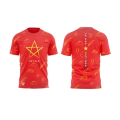 ÁO VIỆT NAM TỰ HÀO DÂN TỘC NAM NỮ MS327