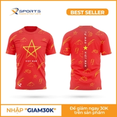 ÁO VIỆT NAM TỰ HÀO DÂN TỘC NAM NỮ MS327