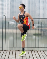 COMBO XFASTER 1:  ÁO BẢO LỮA + QUẦN BÓ CƠ ĐEN (TẶNG ĐAI CHẠY BỘ)