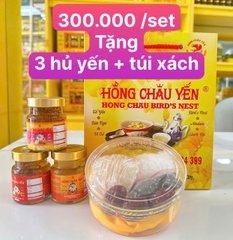 Set Combo Yến 300.000 - Tặng 3 Hủ: 1 Yến Ăn Kiêng ISOMALT, 1 Yến Collagne, 1 Yến Kid + Túi Xách HCY Nhỏ + Tem HCY