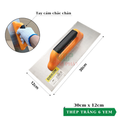 Dao Trét Bột Sơn Nước Dekok Tay Cầm Nhựa 40cm 45cm 50cm Thép Trắng