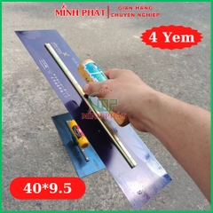 Dao Trét Bột Sơn Nước Móc Thùng Xanh Đen Cán Gỗ 30cm 35cm 40cm Minh Phát