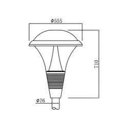 Cột đèn sân vườn SLSVECO