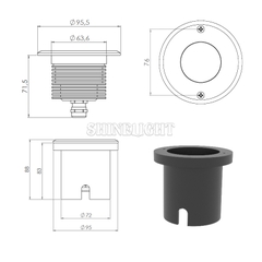 ĐÈN ÂM ĐẤT SLUG12