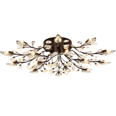 ĐÈN MÂM LED 15 CÁNH BLACK/GOLD