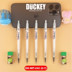 Bút chì kim Duckey DK-MP-242 0.7mm thân nhựa trong suốt siêu nhẹ.