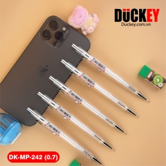 Bút chì kim Duckey DK-MP-242 0.7mm thân nhựa trong suốt siêu nhẹ.