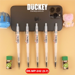 Bút chì kim Duckey DK-MP-242 0.7mm thân nhựa trong suốt siêu nhẹ.
