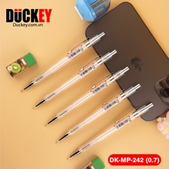 Bút chì kim Duckey DK-MP-242 0.7mm thân nhựa trong suốt siêu nhẹ.
