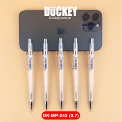 Bút chì kim Duckey DK-MP-242 0.7mm thân nhựa trong suốt siêu nhẹ.