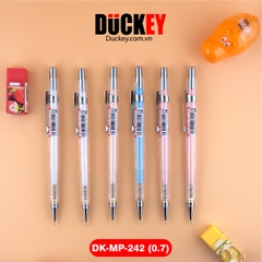 Bút chì kim Duckey DK-MP-242 0.7mm thân nhựa trong suốt siêu nhẹ.