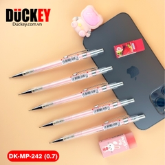 Bút chì kim Duckey DK-MP-242 0.7mm thân nhựa trong suốt siêu nhẹ.