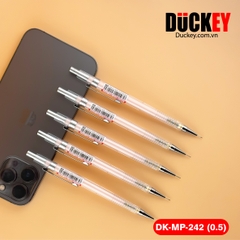 Bút chì kim Duckey DK-MP-242 0.5mm thân nhựa trong suốt siêu nhẹ.