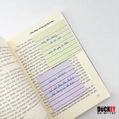 Giấy nhớ 5 màu có dòng kẻ DUCKEY Pastel DK-NT-167 76x76mm