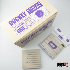 Giấy nhớ 5 màu có dòng kẻ DUCKEY Pastel DK-NT-167 76x76mm