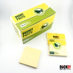 Giấy nhớ DUCKEY 100 tờ 76x76mm màu vàng chất lượng cao DK-NT-171
