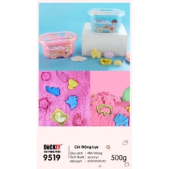 Cát động lực DUCKEY. Bộ sản phẩm XJY-9519 500g - Tặng kèm nhiều phụ kiện - Hộp đựng bắt mắt.