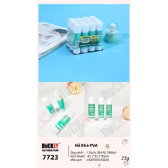 HỒ KHÔ PVA DUCKEY. SIÊU DÍNH, AN TOÀN. MÃ: 7723 (23g)