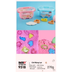 Cát động lực DUCKEY. Bộ cát động lực XJY-9518 có trọng lượng 270g - Tặng kèm khuôn nặn