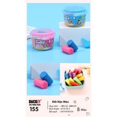 Đất nặn 8 màu DUCKEY. Đất nặn XJY-155 - Làm từ bột mì - An toàn cho người sử dụng.