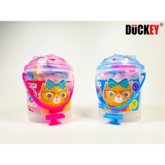 Đất nặn cho bé DUCKEY, Bộ sản phẩm XJY-183 được tặng kèm khuôn - 12 màu sắc - Làm từ bột mì - An toàn cho bé
