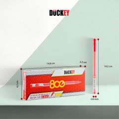 Bút Nước Gel DUCKEY DK-GP-120 0.5mm – Mực Lớn 800m, Ngòi Kim Siêu Trơn, Viết Mượt