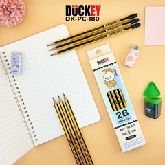 Bút Chì 2B DUCKEY DK-PC-180 Sọc Đen vàng