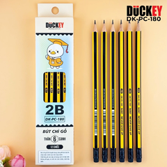 Bút Chì 2B DUCKEY DK-PC-180 Sọc Đen vàng