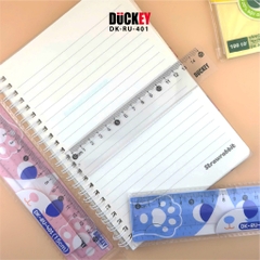 Thước kẻ nhựa 15cm,20cm Duckey RU-401 – Mềm dẻo, bền đẹp, an toàn cho học sinh