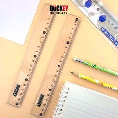 Thước kẻ nhựa 15cm,20cm Duckey RU-401 – Mềm dẻo, bền đẹp, an toàn cho học sinh