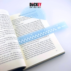 Bộ thước eke 4 món Duckey RU-411 – Thước học sinh nhựa dẻo, đo vẽ hình học chính xác