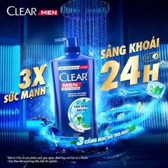 Dầu Gội Clear Men Mát Lạnh Bạc Hà 900G