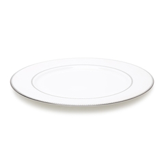 Đĩa nhỏ trắng sứ tro xương viền bạc Hàn Quốc Haengnam